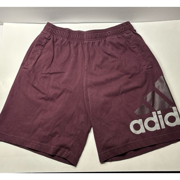 Adidas Maroon Sweat Shorts (medium) - Picture 1 of 8